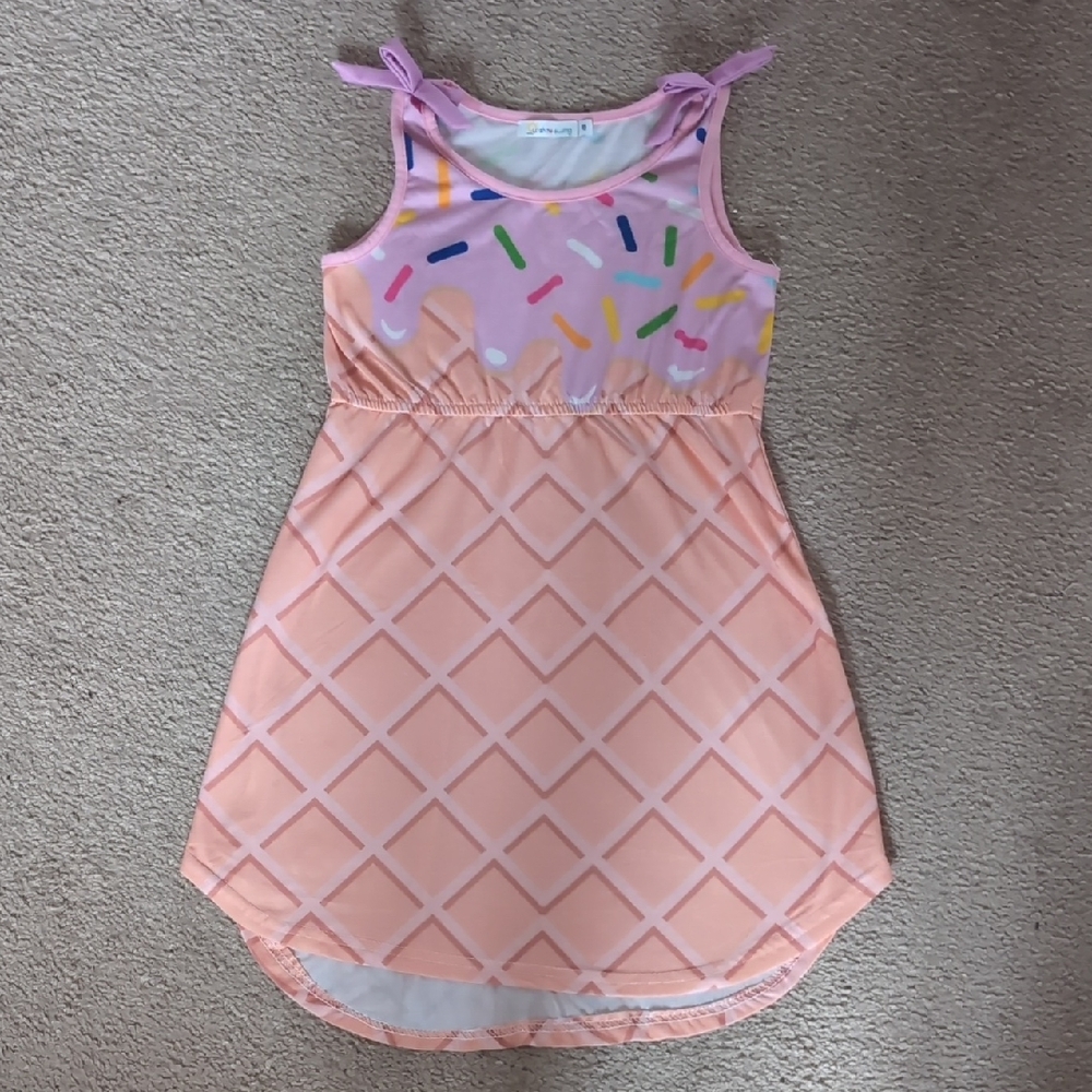 ❤️4/$20 Sunshine Swing Ice Cream Cone Cover-up with Colorful Sprinkle Accents